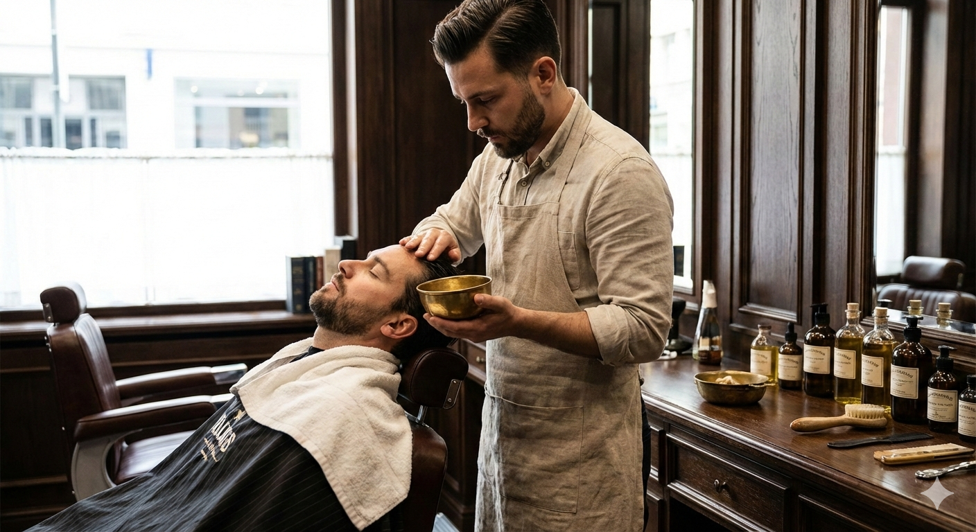 Head Oil Treatment with Steam